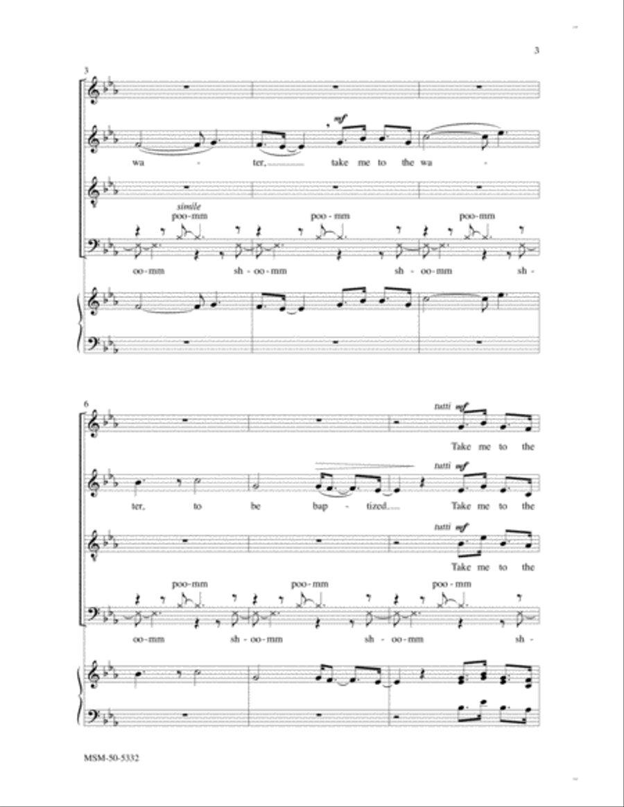 Take Me to the Water Divisi scores gallery preview page 3
