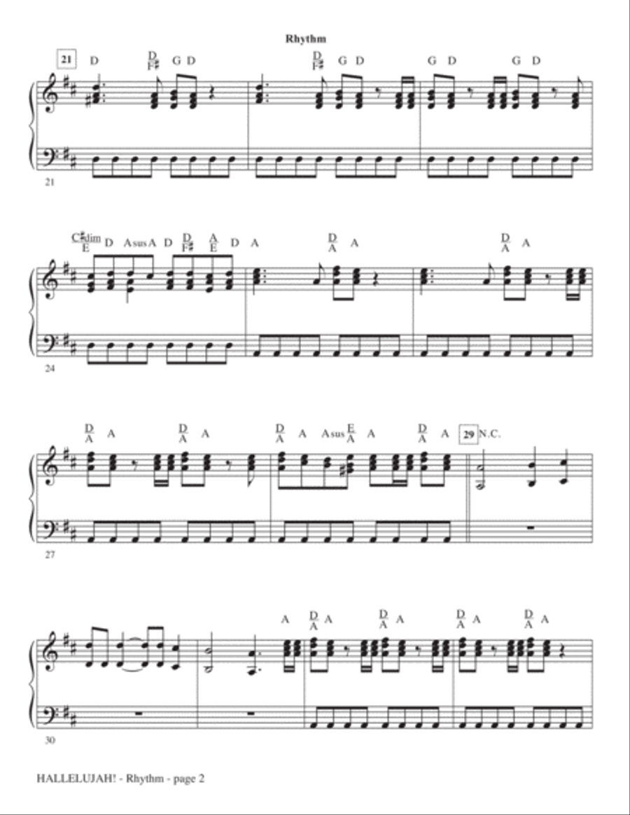 Hallelujah! (from Messiah Rocks) - Rhythm Choir scores gallery preview page 2