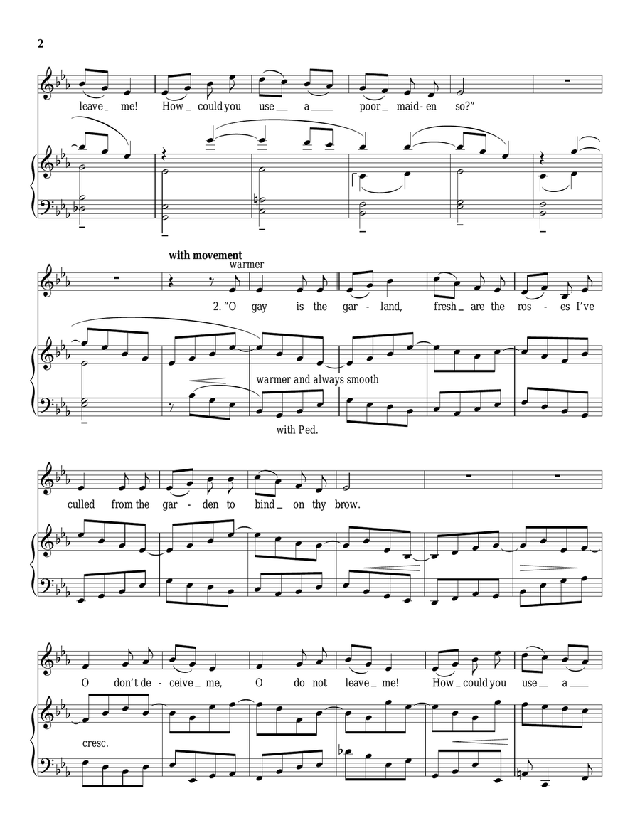 Early One Morning Piano, Vocal scores gallery preview page 2