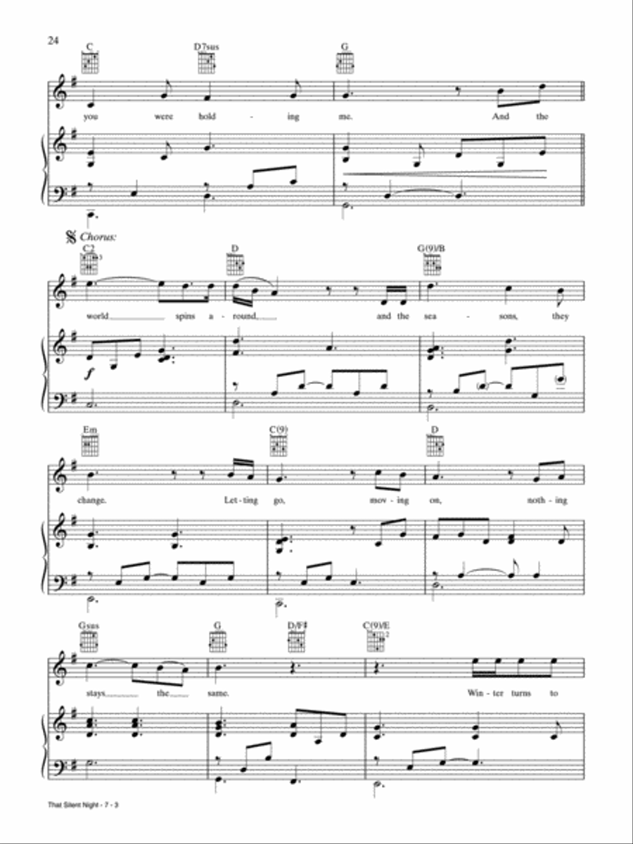 That Silent Night That Silent Night Piano, Vocal, Guitar scores gallery preview page 3