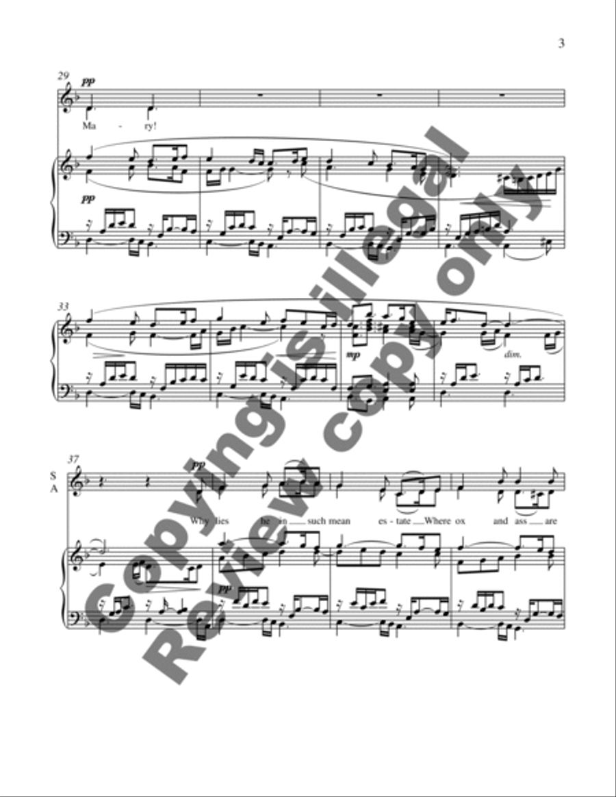 What Child is This? (Piano/Choral Score) SSA scores gallery preview page 8