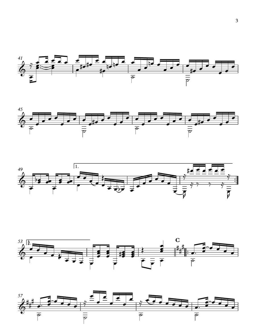GRAUNA Classical Guitar scores gallery preview page 3