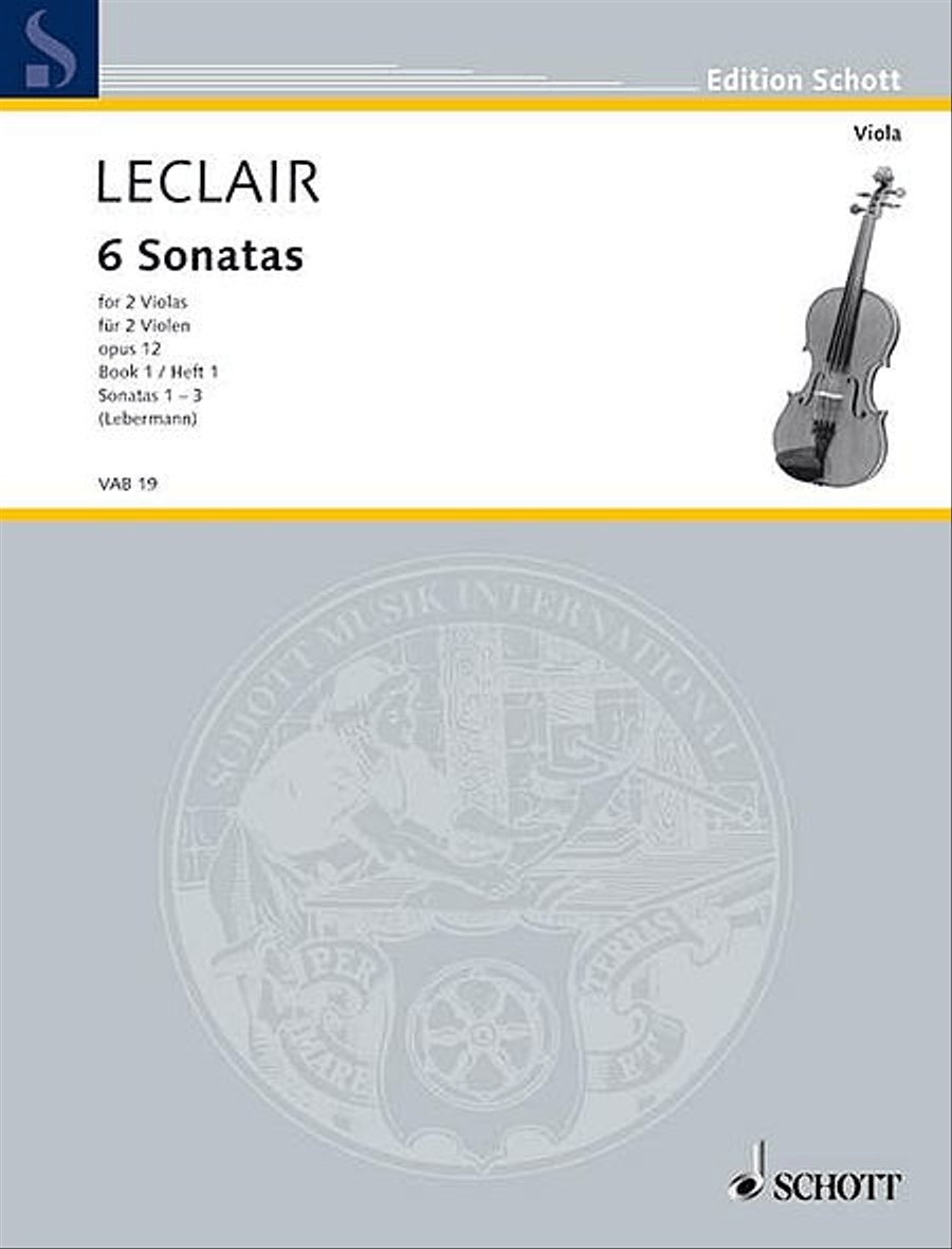 6 Sonatas, Op. 12, Volume 1:1-3 String Duet scores gallery preview page 1