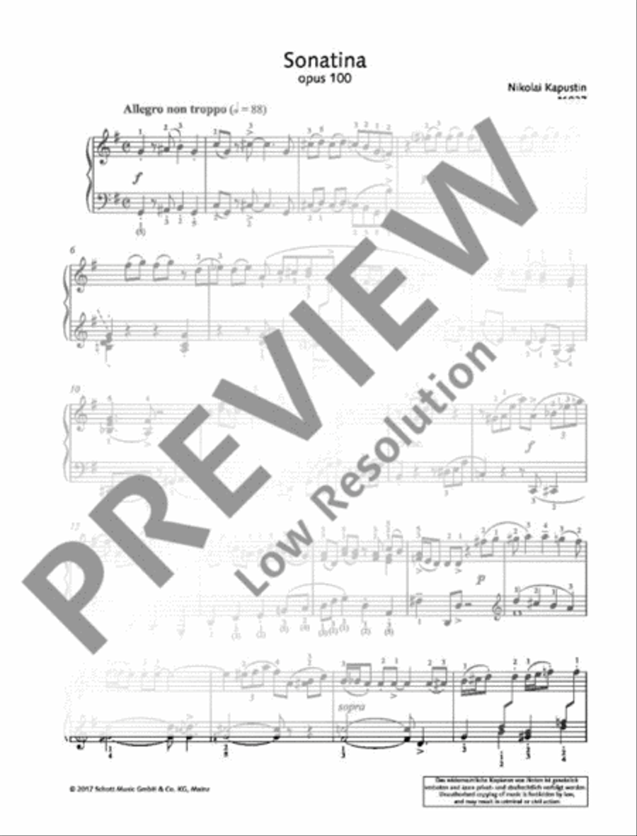 Sonatina Sonatina Piano Solo scores gallery preview page 3