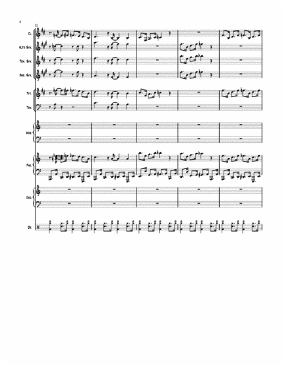 Electric Boogie Jazz Ensemble scores gallery preview page 4