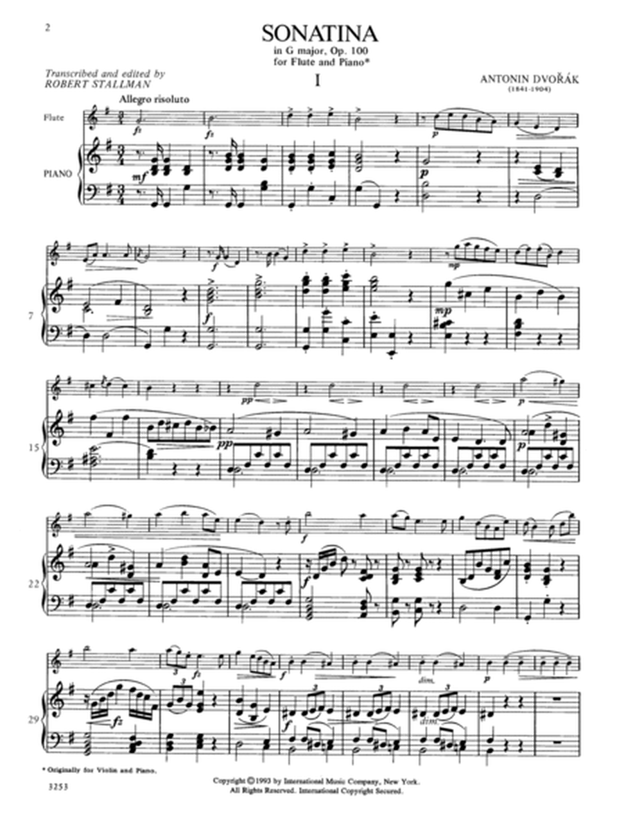 Sonatina In G Major, Opus 100