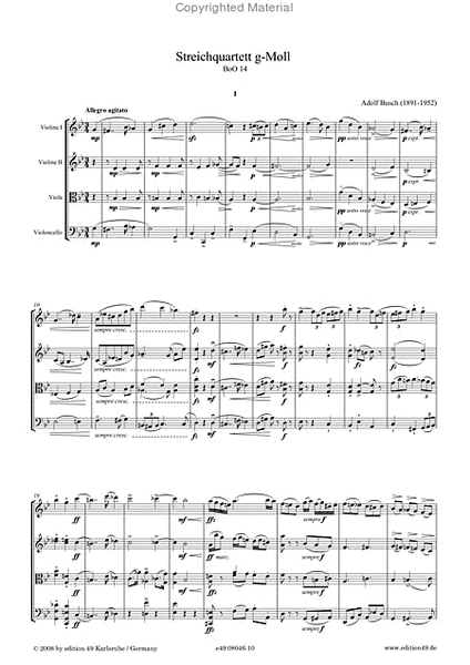 Streichquartett g-moll BoO 14