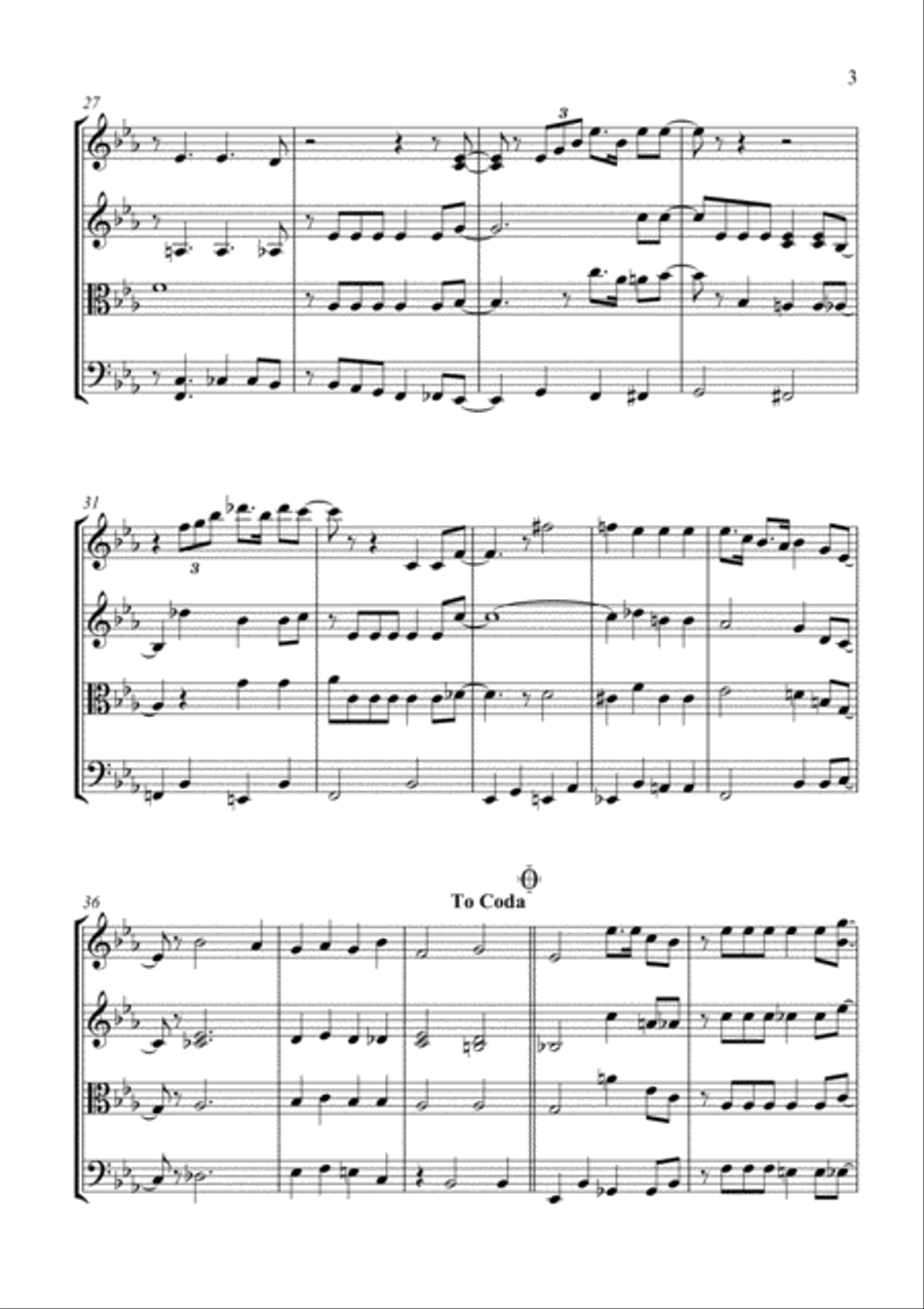 They Can't Take That Away From Me from THE BARKLEYS OF BROADWAY from SHALL WE DANCE String Quartet scores gallery preview page 3