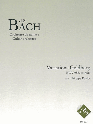 Book cover for Variations Goldberg, BWV 988 (extraits)
