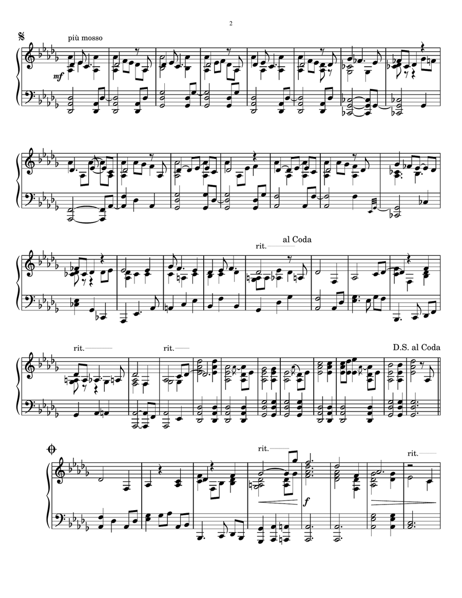 A Silent Night With You Piano Solo scores gallery preview page 2