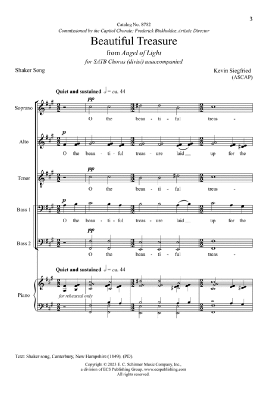 Beautiful Treasure Divisi scores gallery preview page 3