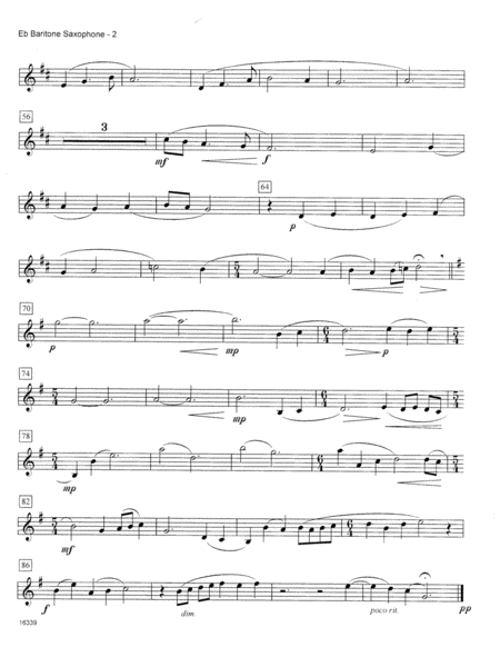 Three Advent Carols - Eb Baritone Saxophone
