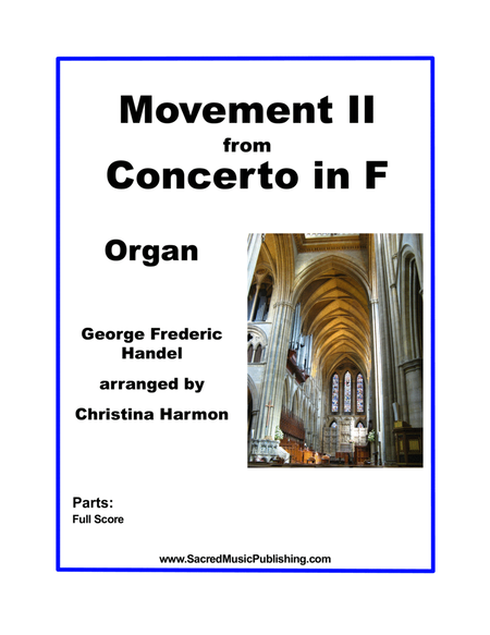 Handel Concerto in F Movement II - Organ image number null
