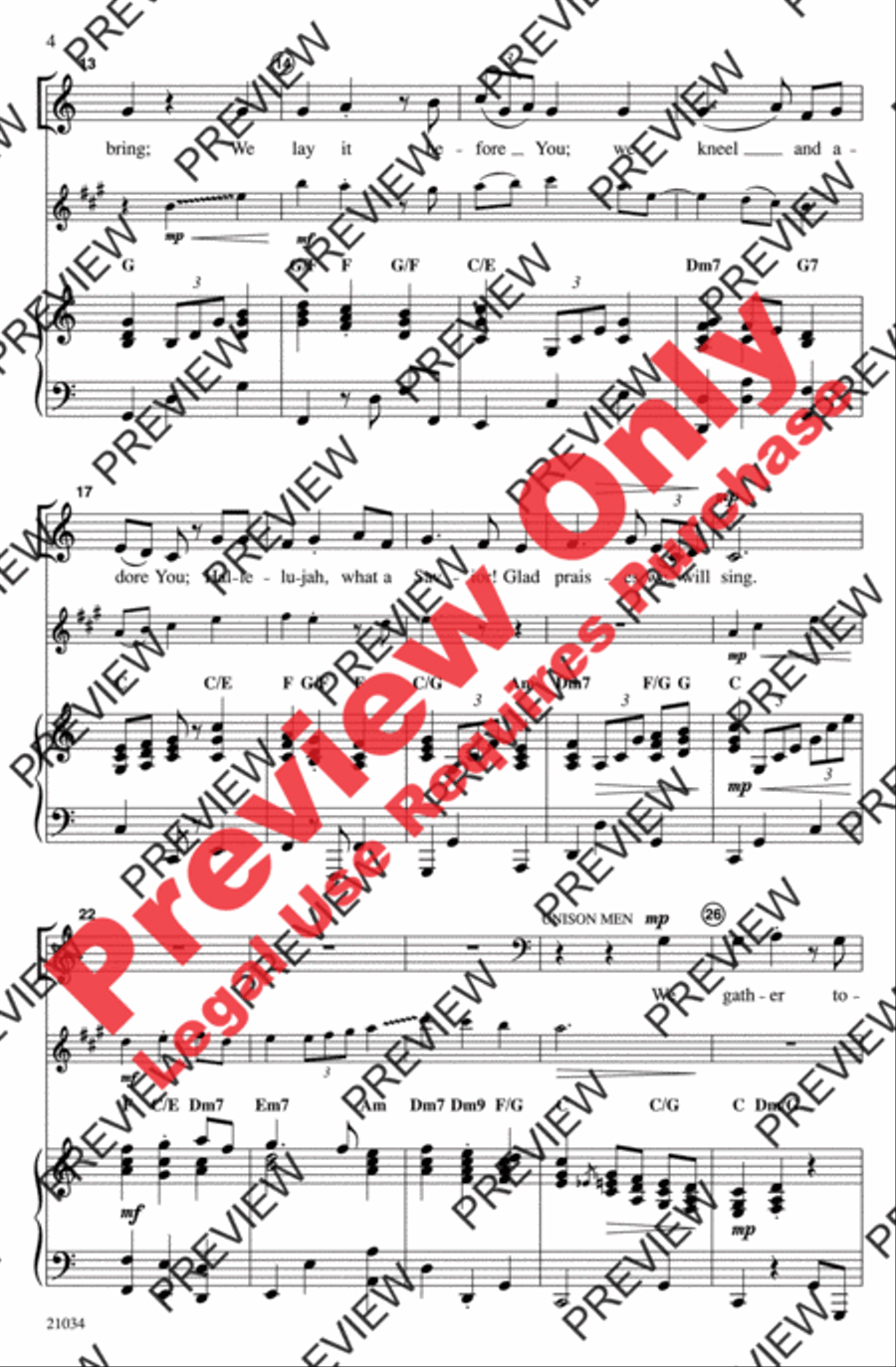 The Gospel of Thanks The Gospel of Thanks 4-Part scores gallery preview page 3