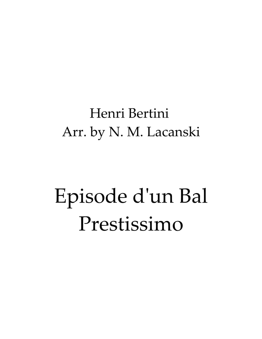 Episode d'un Bal Prestissimo image number null