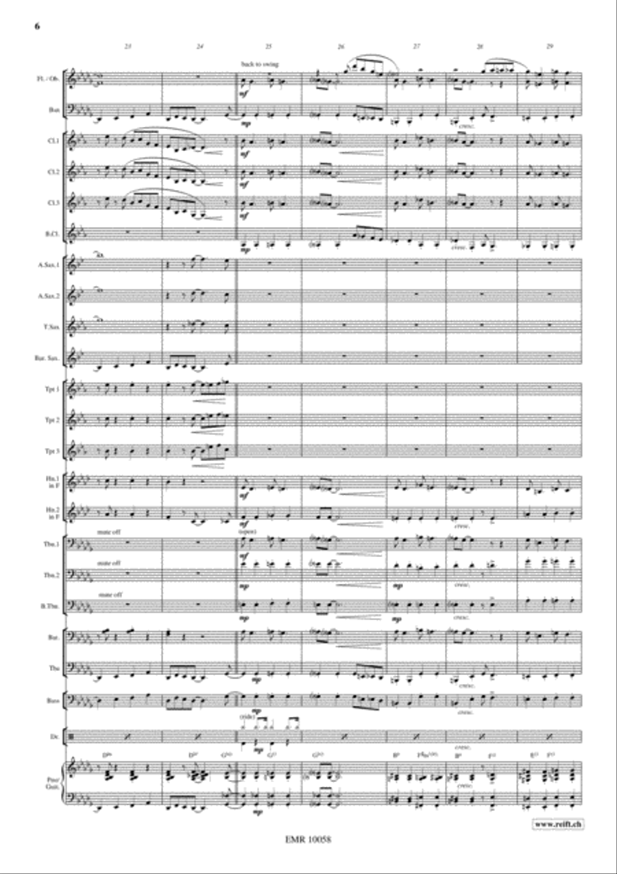 Stompin' At The Savoy Concert Band scores gallery preview page 7