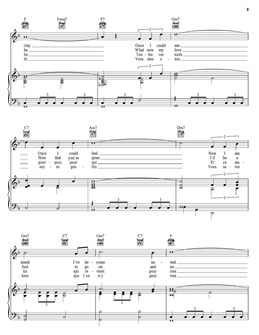 What Now My Love Guitar scores gallery preview page 3