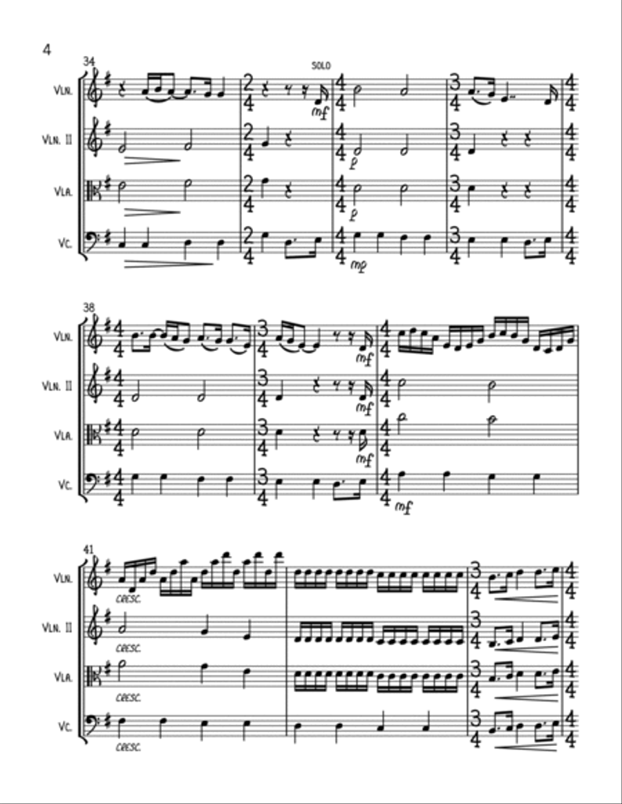 All You Need Is Love String Trio scores gallery preview page 4