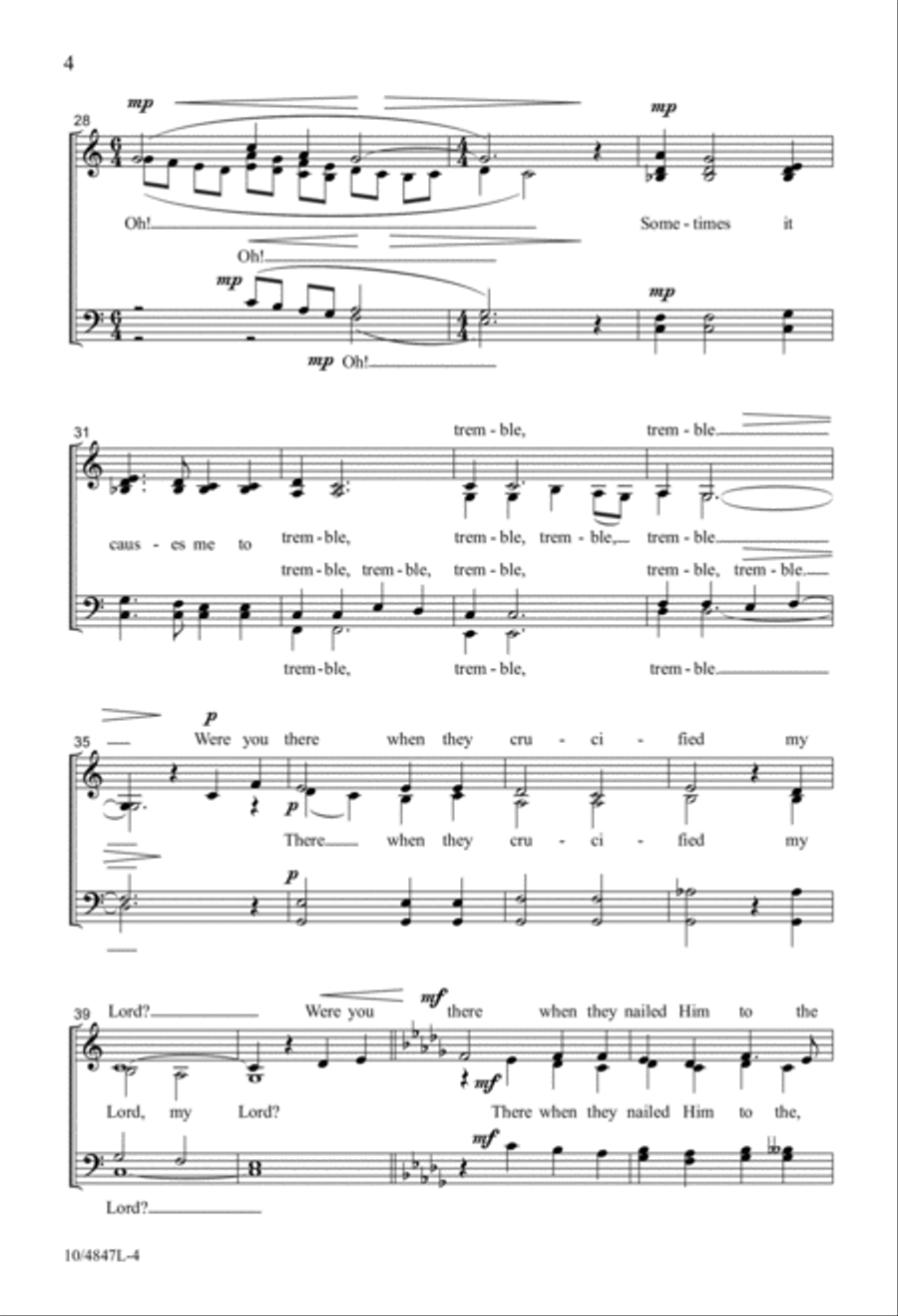 Were You There? SSATB scores gallery preview page 4