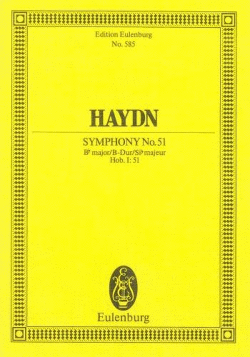 Symphony No. 51 in B-flat Major