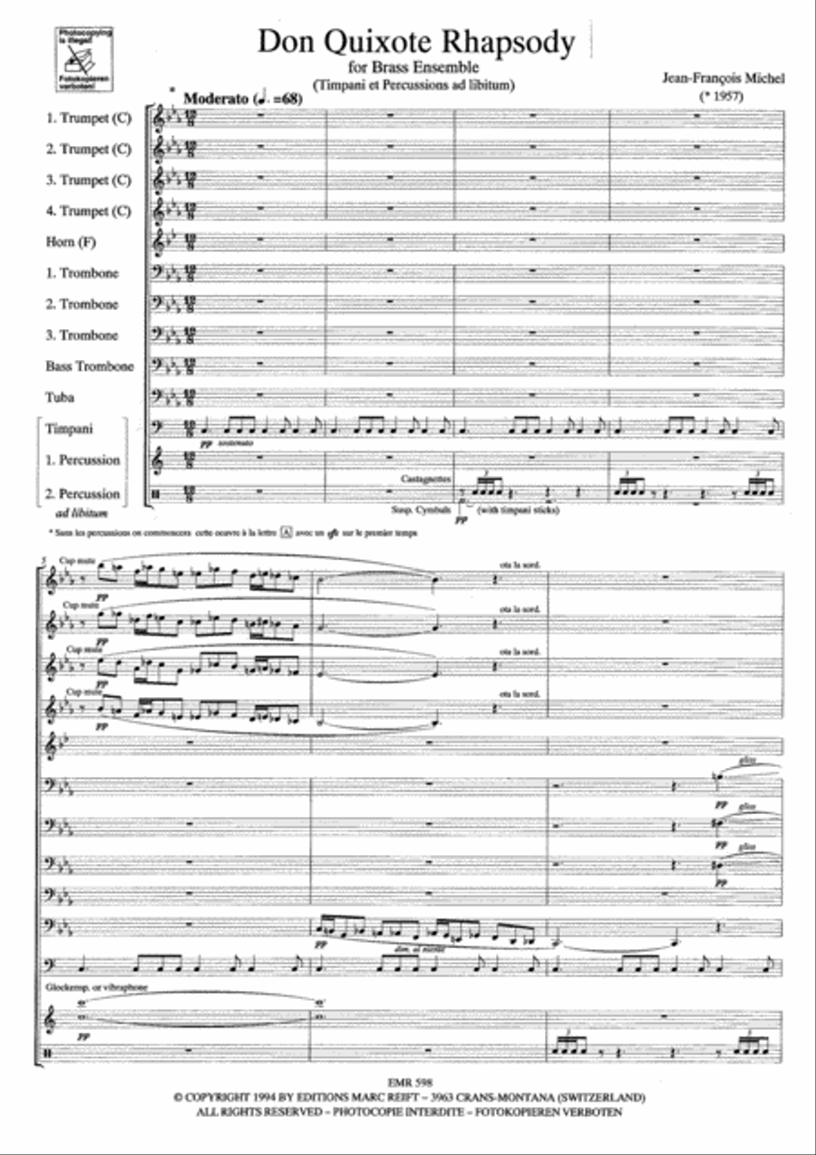 Don Quixote Rhapsody Brass Ensemble scores gallery preview page 3
