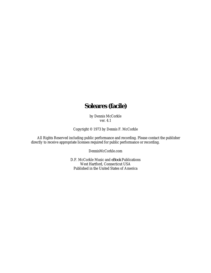 Soleares (facile) Acoustic Guitar scores gallery preview page 5