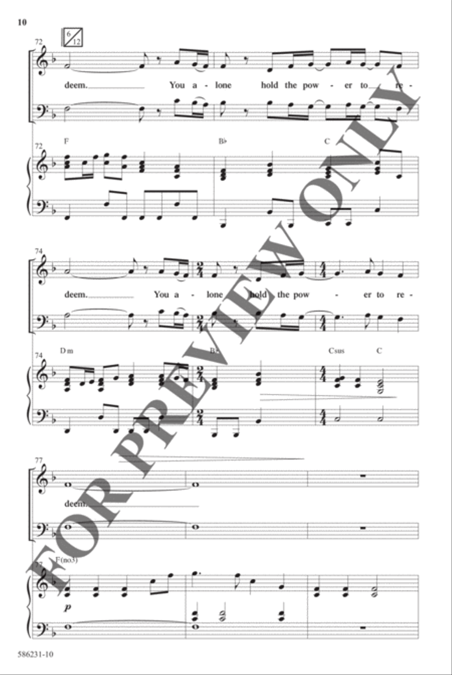 Power to Redeem - Anthem Choir scores gallery preview page 10