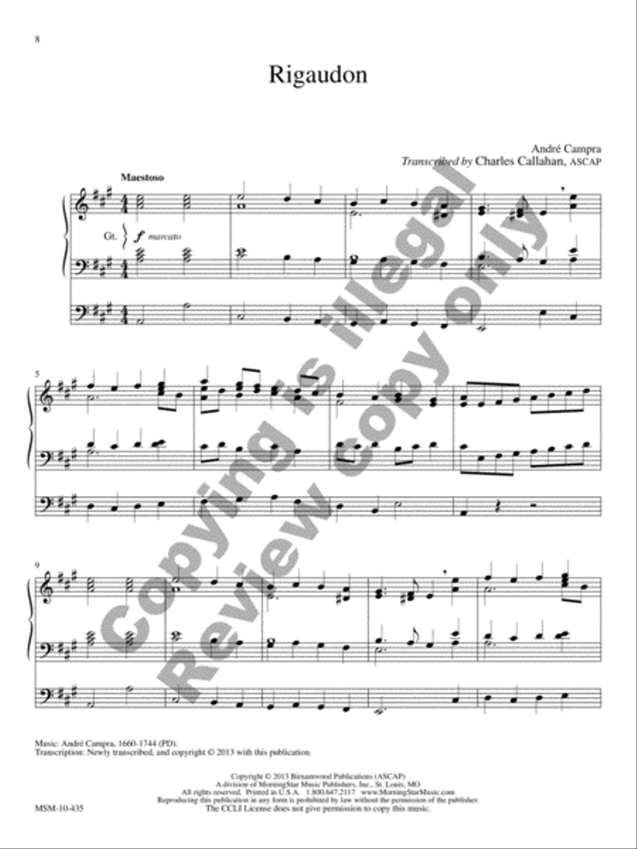 Alleluia Organ scores gallery preview page 4