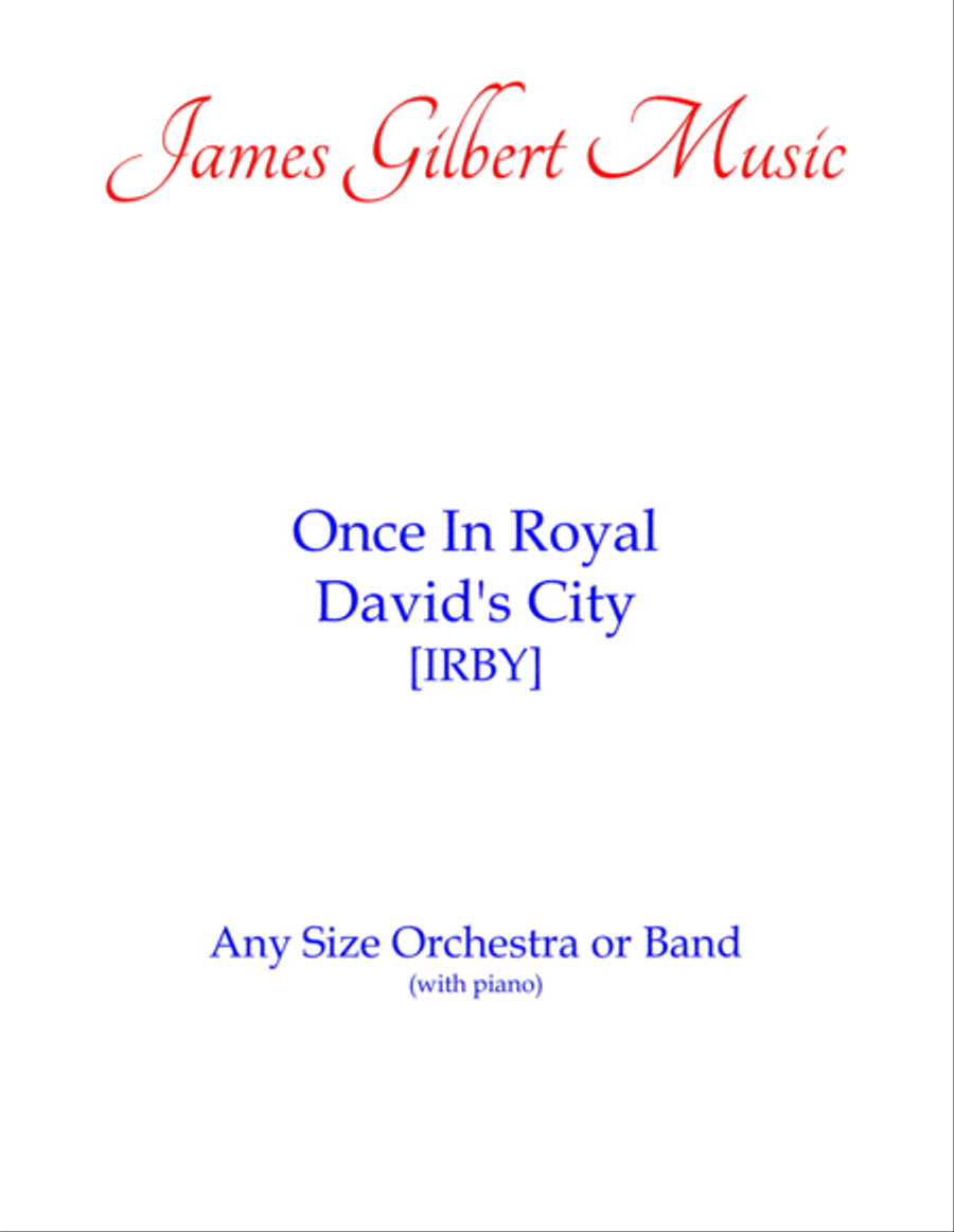 Once In Royal David's City Small Ensemble scores gallery preview page 1
