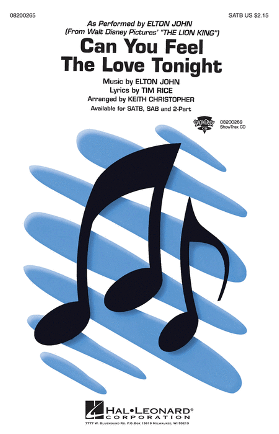 Can You Feel the Love Tonight 4-Part scores gallery preview page 1