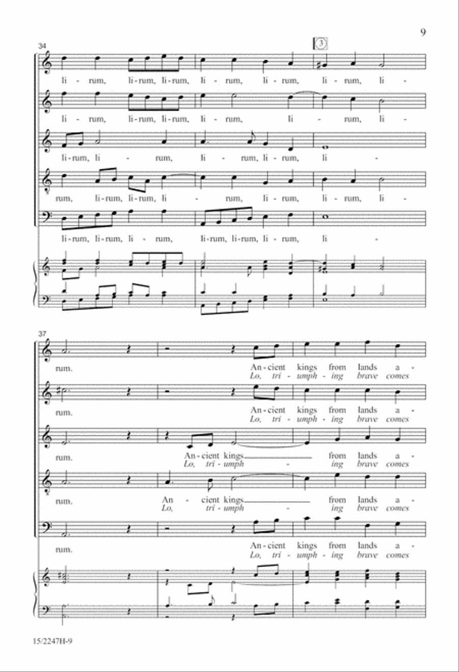 Lirum Lirum SSATB scores gallery preview page 10