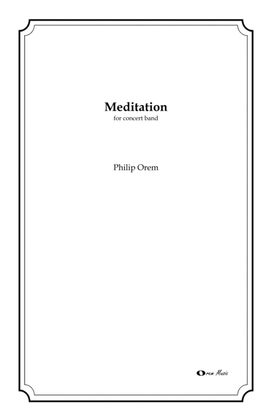 Book cover for Meditation - score and parts