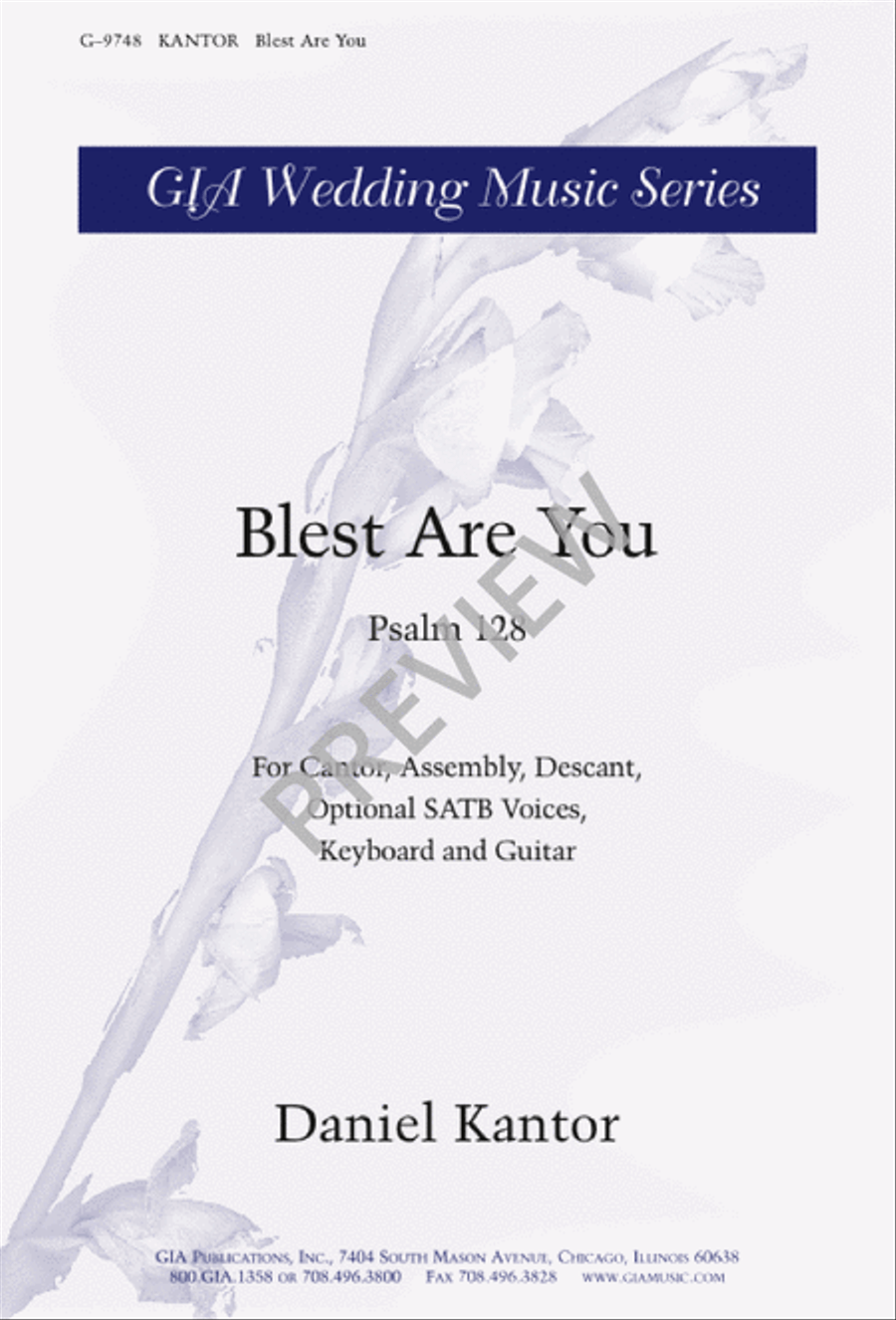 Blest Are You 4-Part scores gallery preview page 2