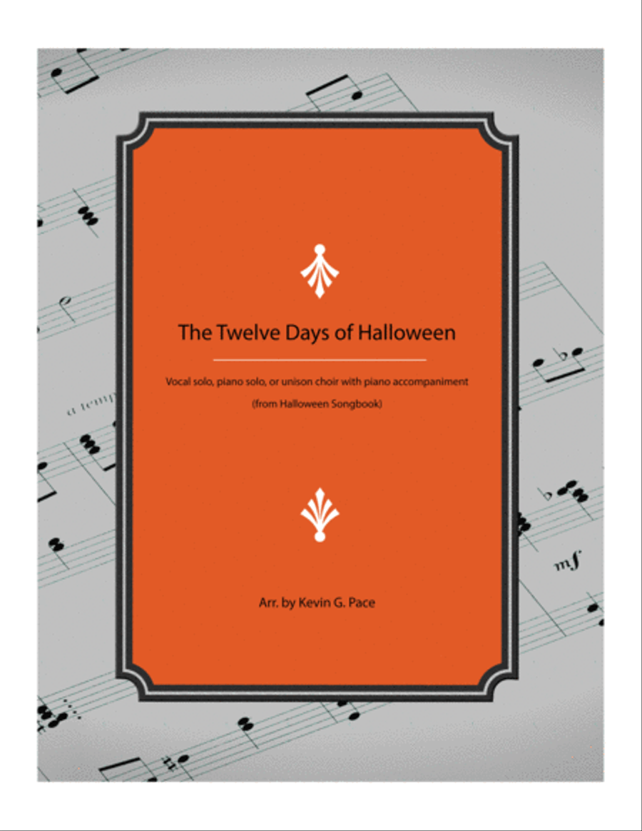 The Twelve Days of Halloween - Halloween Song Unison Choir scores gallery preview page 1