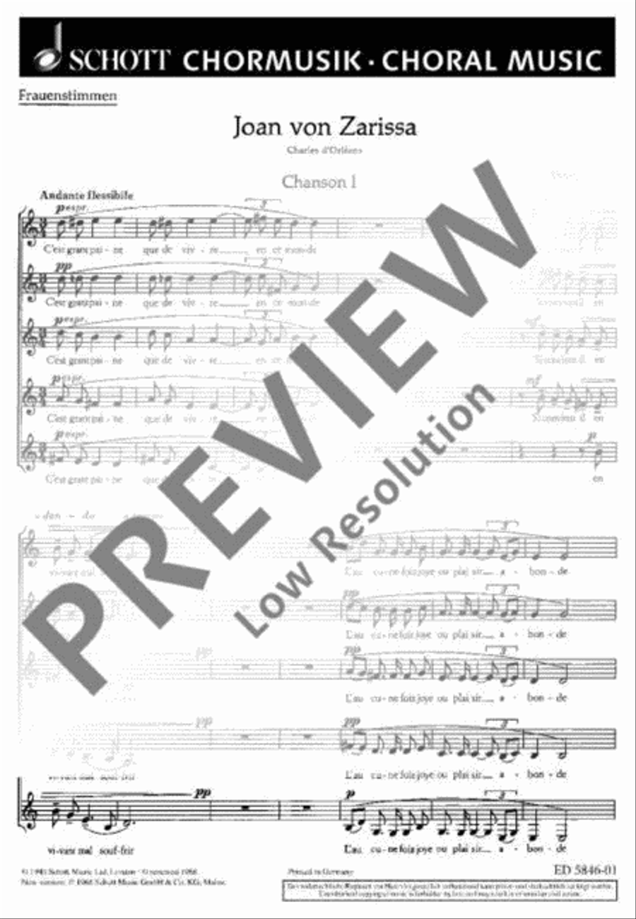 Drei französische Chöre Drei französische Chöre Mixed Choir scores gallery preview page 2