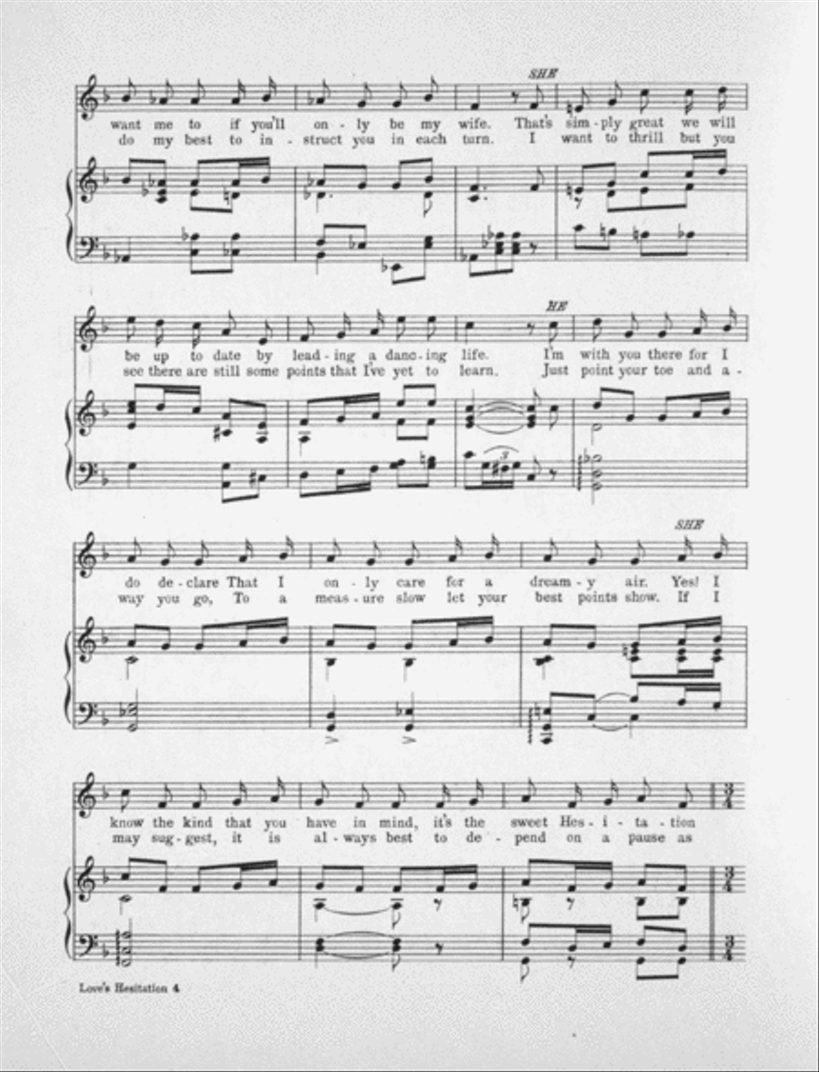 Love's Hesitation Voice scores gallery preview page 3