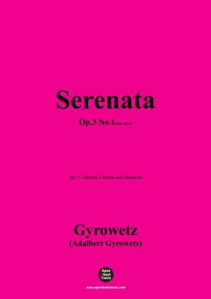 Gyrowetz-Serenata,Op.3 No.1(not sure) image number null