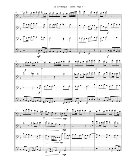 La Bevilacqua for Trombone or Low Brass Quartet image number null