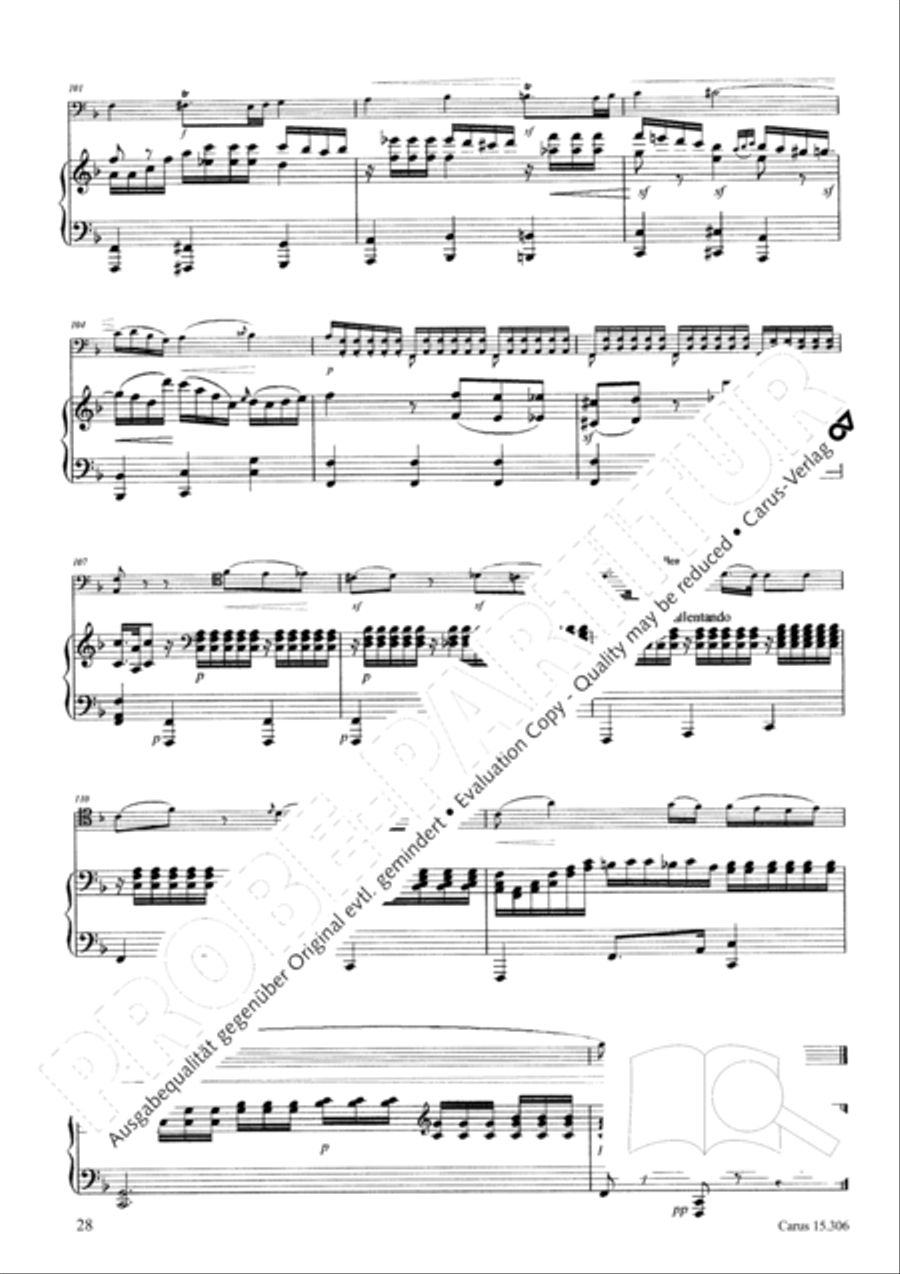 Grand Duo fur Violoncello und Klavier String Duet scores gallery preview page 29