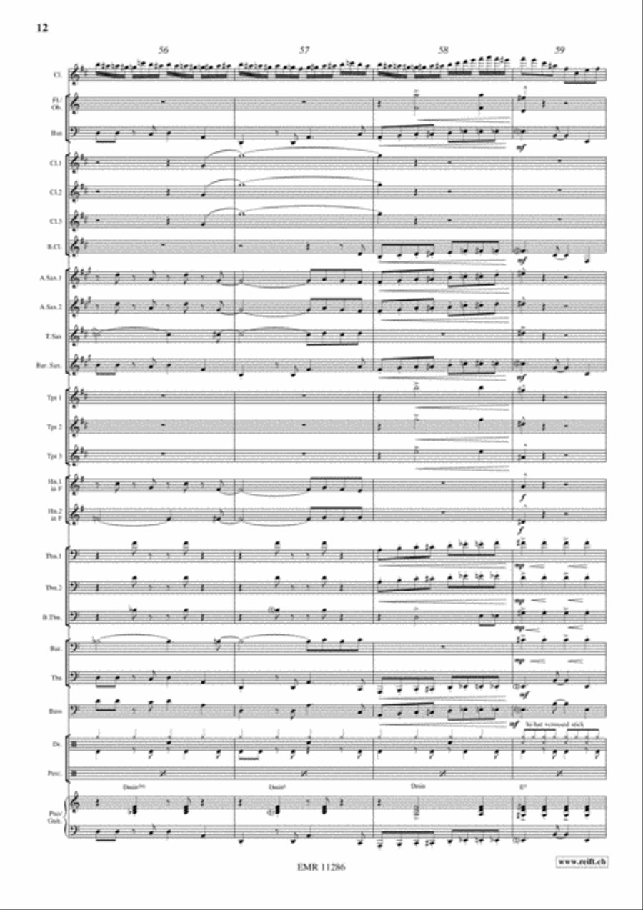 Swingair Bumble Bee Swingair Bumble Bee Concert Band scores gallery preview page 13