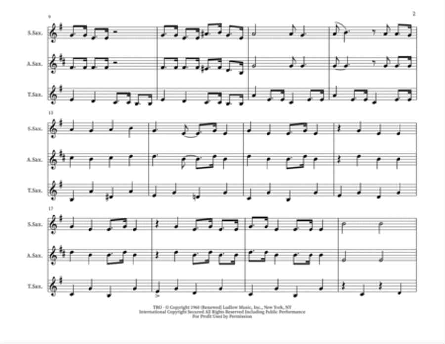 The Last Month Of The Year (what Month Was Jesus Born In?) Woodwind Trio scores gallery preview page 2