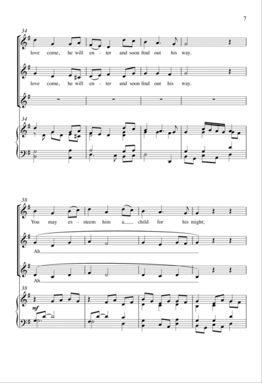 Love Will Find Out the Way SSA scores gallery preview page 6