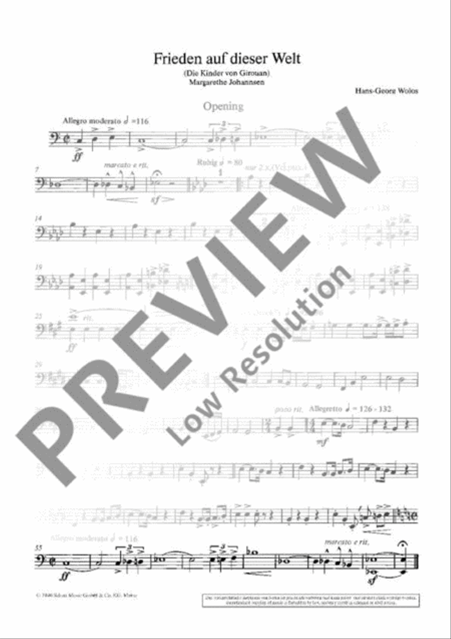 Frieden auf dieser Welt Part scores gallery preview page 4