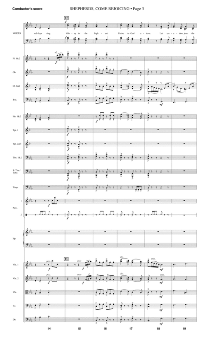 Shepherds, Come Rejoicing (from Voices Of Christmas) - Full Score