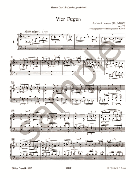 4 Fugues Op. 72 & 7 Fughettas Op. 126