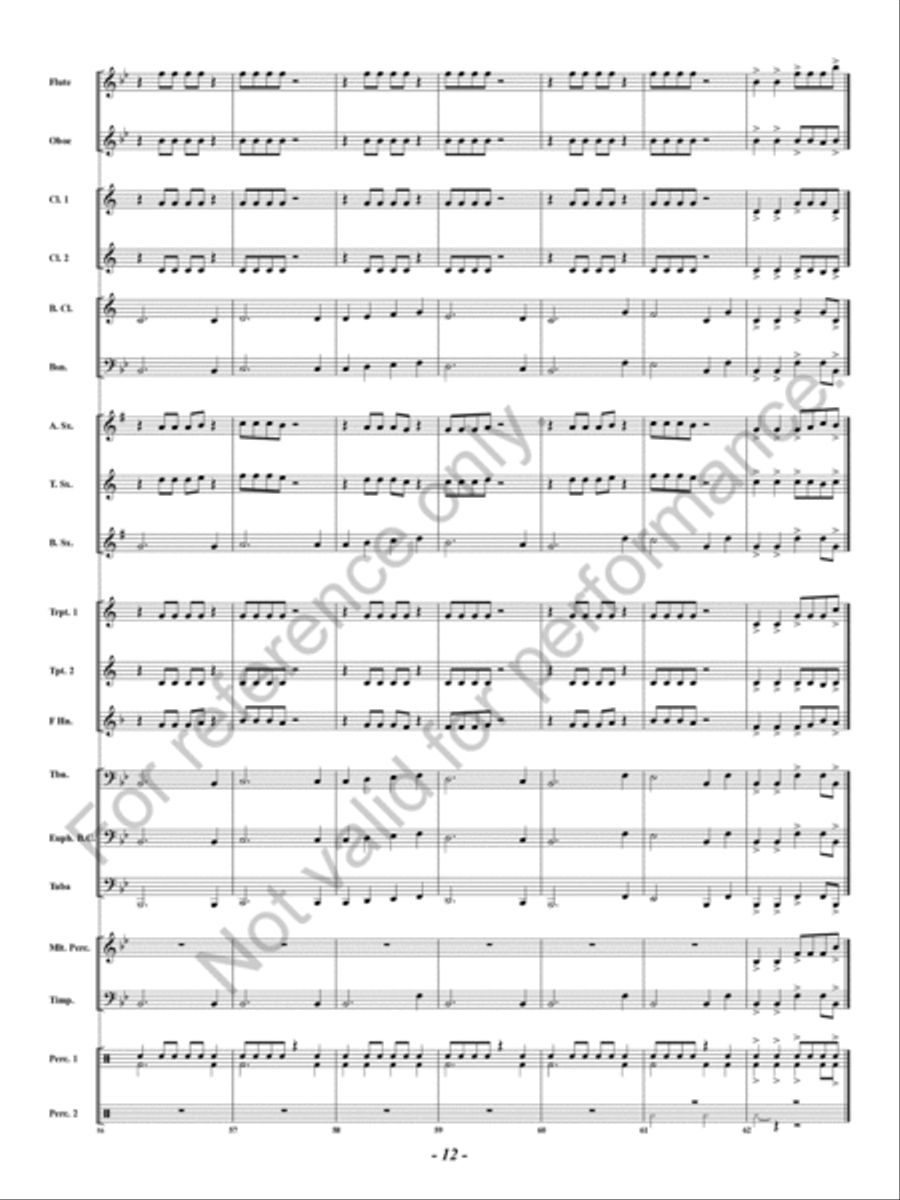Firebolt Concert Band scores gallery preview page 13