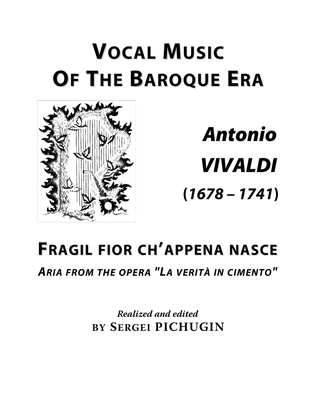 Book cover for VIVALDI Antonio: Fragil fior ch’appena nasce, aria from the opera "La verità in cimento", arrange