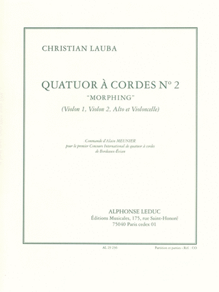 Quatuor A Cordes No.2 'morphing' (quartet-strings)