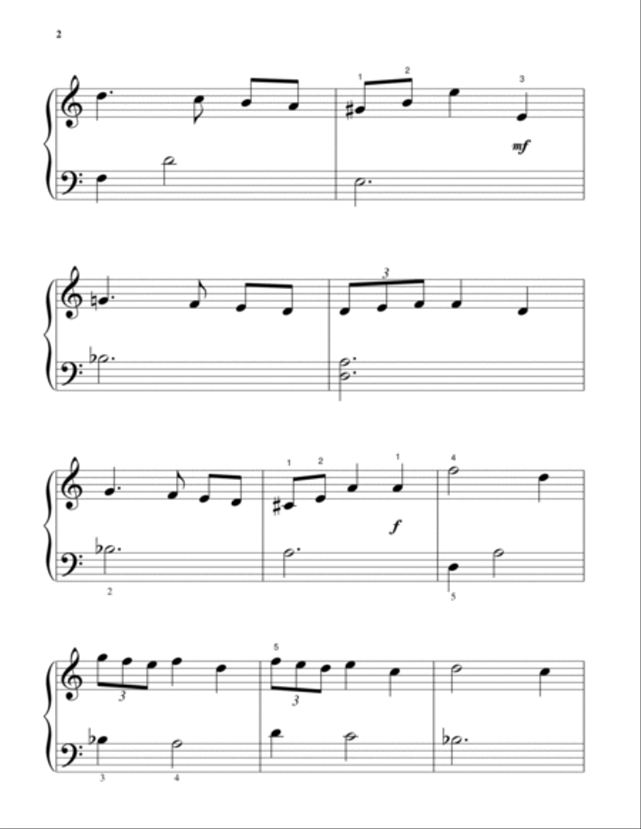 Across The Stars (from Star Wars: Attack of the Clones) Easy Piano scores gallery preview page 2