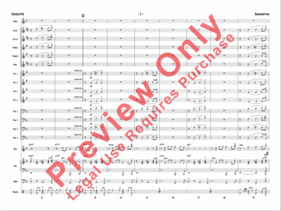 Summertime Jazz Ensemble scores gallery preview page 21
